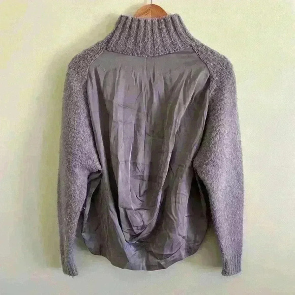 Club Monaco Hilo Purple Wool Alpaca Sweater Size Small Women’s Mockneck - Picture 2 of 5